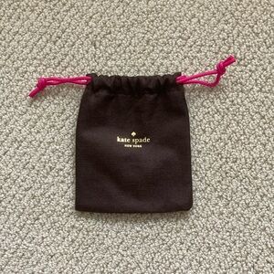 Kate Spade New York Mini Dust Bag Protective Jewelry Holder Brown 4.75” by 6”